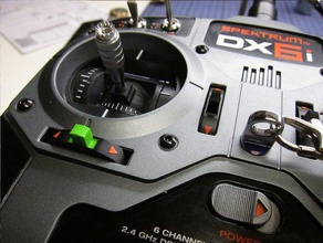 spektrum dx6i replacement trim tabs rc vehicles remote tx 3d print model - Mito3D