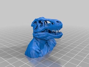 colbertosaurus rex people cobl dino dinosaur skull stephen colbert trex-remix trexremix 3d print model - Mito3D