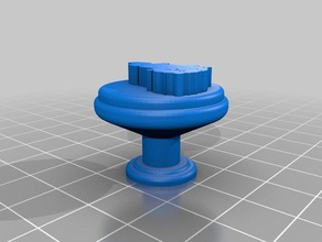 gato persa botão 1 substituição partes secretária gaveta alça 3d print model - Mito3D