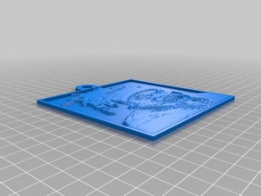 freio ya kneck 2d a arte personalizado 3d print model - Mito3D