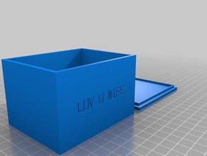 luv esposa los contenedores personalizado 3d print model - Mito3D