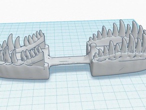 t-rex dino dentaduras postizas props trexremix 3d print model - Mito3D