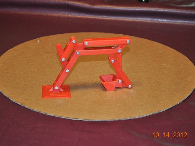 mini escavadora atualizado 11112012 mecânico brinquedos o ansys retroescavadeira educacionais de brinquedo areia sketchup 3D print model - Mito3D