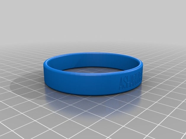 my customized cause bracelet bracelets 3D print model - Mito3D