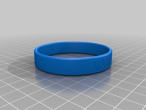 my customized cause bracelet bracelets 3d print model - Mito3D