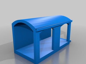 eine print-car-port outdoor Garten 3d print model - Mito3D