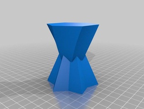 seth 1 Doppel-konische vase Container angepasst 3d print model - Mito3D