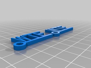 wtf Schlüsselanhänger angepasst 3d print model - Mito3D