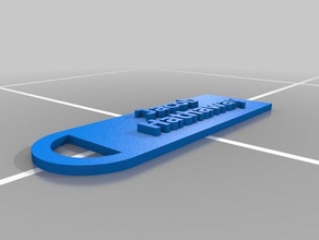 simple trousseau de clés 3d l'imprimante accessoires 3d print model - Mito3D