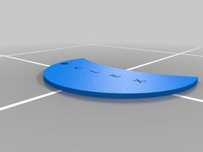 cresent lua chaveiro 3d impressão 3d print model - Mito3D