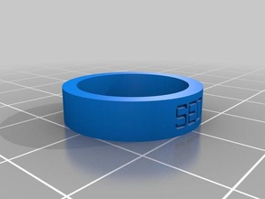 sed size 6 rings customized 3d print model - Mito3D