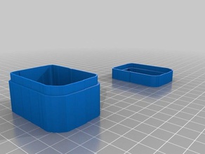 1st rectangle containers customized 3d print model - Mito3D