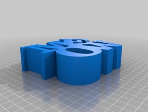 mi personalizados palabra escultura esculturas 3d print model - Mito3D