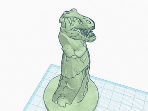 t-destruído esculturas a arte dinossauro grego estátua trexremix 3d print model - Mito3D