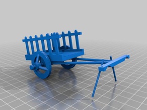 bullock cart decor 3d print model - Mito3D