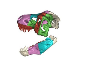 t-rex máscara traje capacete trexremix 3d print model - Mito3D