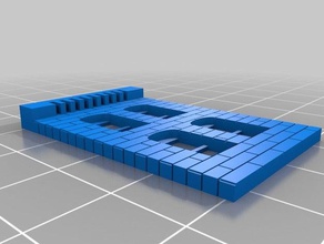 4 Gebäude Strukturen angepasst 3d print model - Mito3D