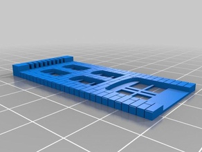les bâtiments 2 structures personnalisé 3d print model - Mito3D