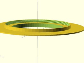 parametric lens filter ring adaptor base led art tools camea 3d print model - Mito3D