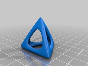 tetra fil les mathématiques l'art 3d print model - Mito3D