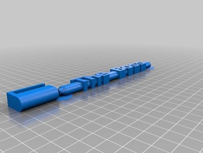 stephen bic palabra lápiz de la oficina personalizado 3d print model - Mito3D