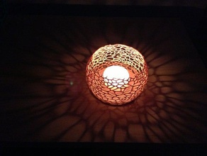 coral candle fixture decor halloween holder maya voronoi 3d print model - Mito3D