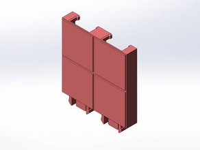 rokenbok wall 2x2 engineering 3d print model - Mito3D