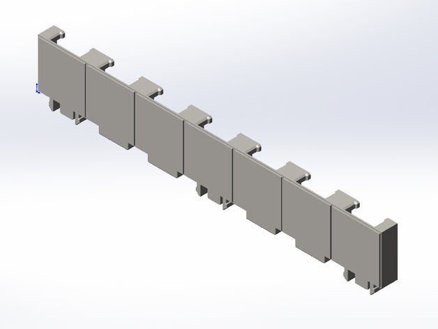 rokenbok mur 1x7 ingénierie 3D print model - Mito3D