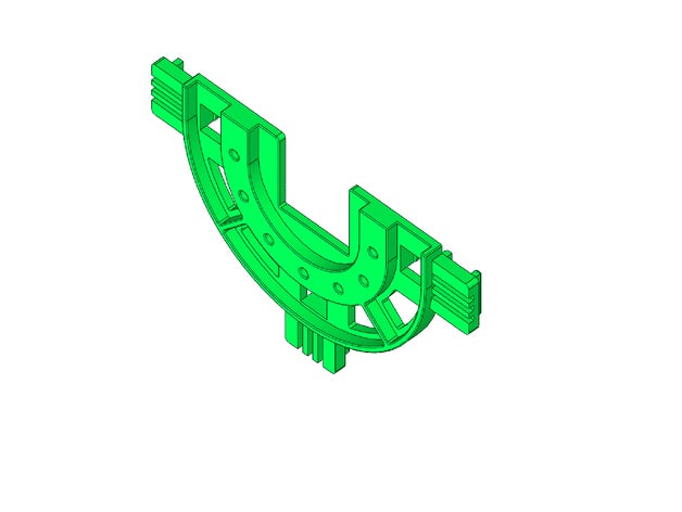 rokenbok 3 way brace engineering 3D print model - Mito3D