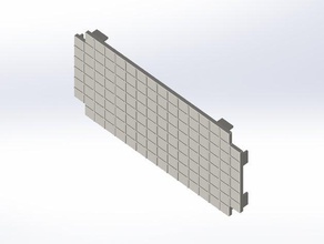 rokenbok metade da placa do tabuleiro quadrados engenharia 3d print model - Mito3D
