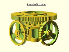 n-headed multistruder plan 3d printer extruders geared extruder 3d print model - Mito3D