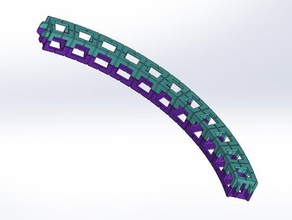 rokenbok grande poutre courbe ingénierie 3d print model - Mito3D