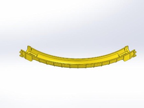 rokenbok außen geschwungene Rutsche engineering Vorbau 3d print model - Mito3D
