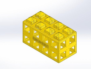 rokenbok 2x4 rok blok mühendislik 3d print model - Mito3D