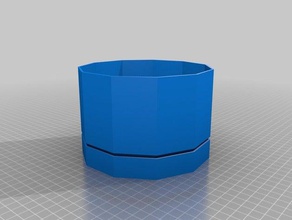 11 lados de la olla al aire libre jardín personalizado 3d print model - Mito3D