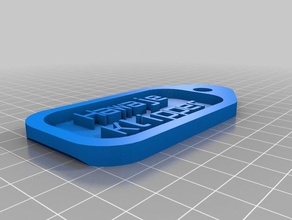 minha personalizado etiqueta de chave haweje klipper outros 3d print model - Mito3D