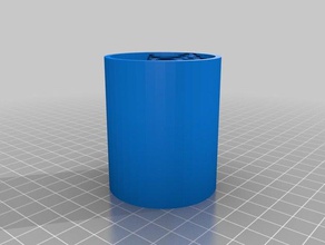mon personnalisés cylindrique lithopane démons 2d l'art 3d print model - Mito3D