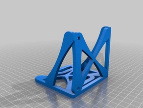 barbell-style psu prusa mount 3d printer accessories makergear openscad parametric pla mendel reprap supportless 3d print model - Mito3D