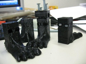 mendel feet other mash-up mashup openscad pla reprap toy useful 3d print model - Mito3D