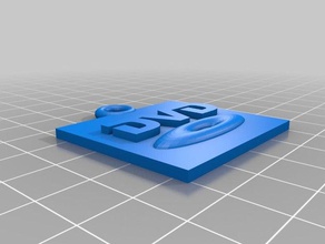 dvd simgesini işaretler logoları 3d print model - Mito3D