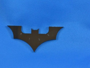 dark knight rises logotipo modelos de batman robbinsvillehighschool 3d print model - Mito3D