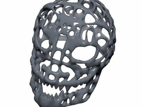 monster crâne de voronoi les créatures la bête mathématiques 3d print model - Mito3D