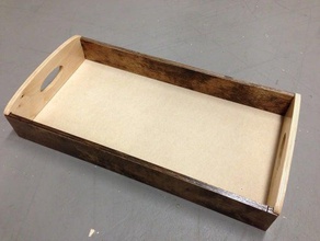 plywood tray containers 3d print model - Mito3D