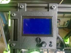 mendel max 15 pantalla de montaje 3d la impresora accesorios lcd 3d print model - Mito3D