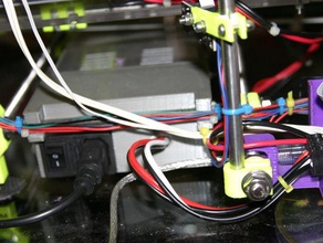 power supply mount prusa mendel 3d printer parts 12v box mounting wiring 3d print model - Mito3D