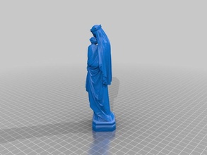 madonna child sculptures blessed mary virgin 3d print model - Mito3D