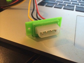 standard molex 4 pin connector mount 3d printer parts holder 3d print model - Mito3D