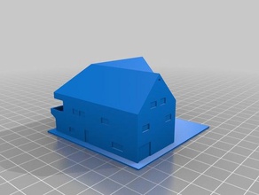 casa eigenes haus miniatur edifícios estruturas 3d print model - Mito3D