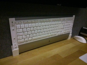 logitech tastaturhalter Tastatur-Halter computer 3d print model - Mito3D