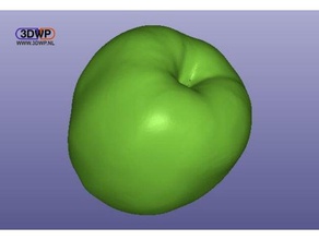 apple 3d scan scans replicas artec fruit 3d print model - Mito3D